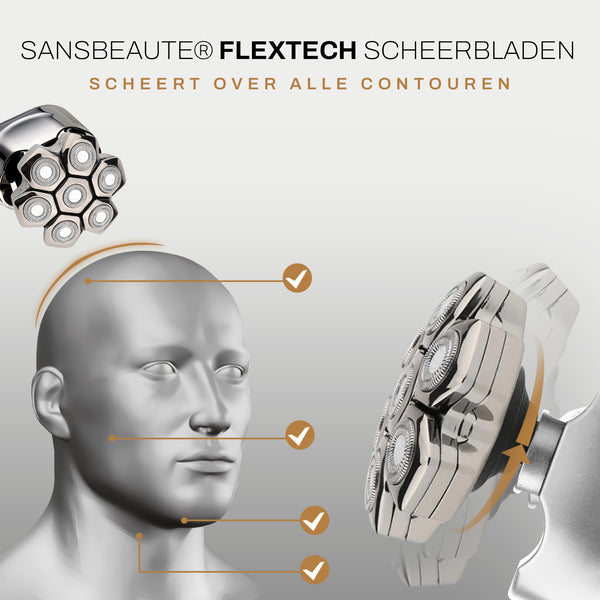 SANSBEAUTÉ® HOOFDSCHEERAPPARAAT + EXTRA SCHEERKOP | PRO MAGNETIC