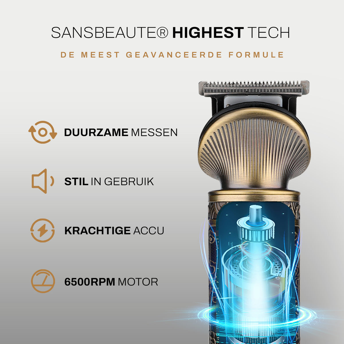 SANSBEAUTÉ® 6-in-1 BAARDTRIMMER - GOUD