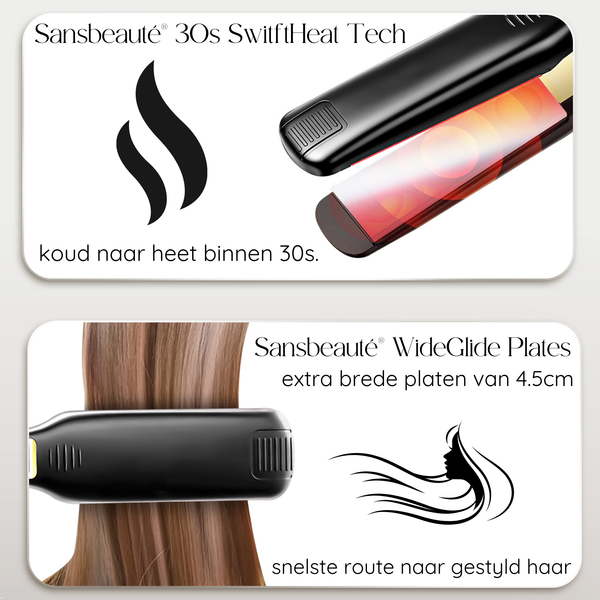 SANSBEAUTÉ® STIJLTANG - CLASSIC BLACK