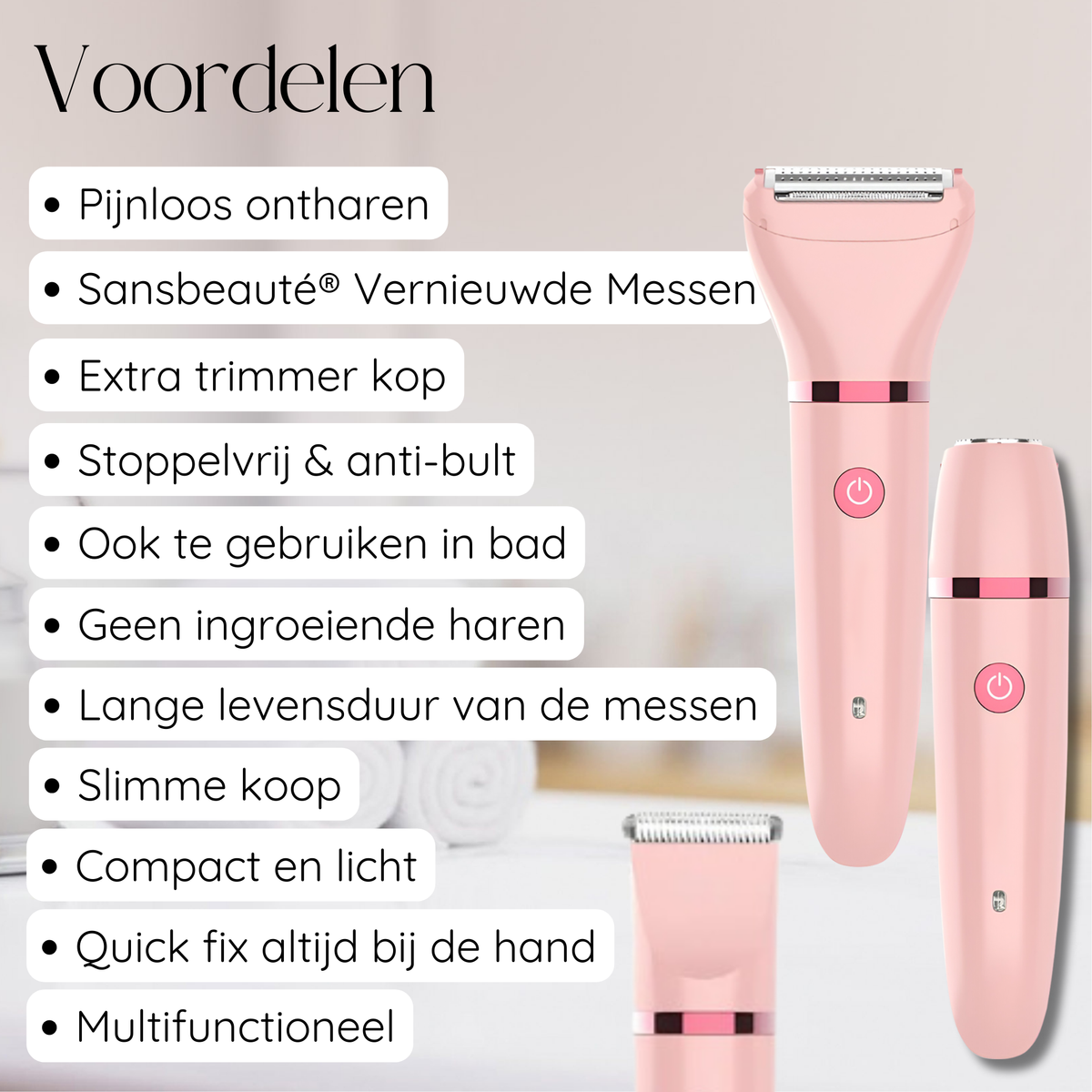 SANSBEAUTÉ® 3 IN 1 LADYSHAVE