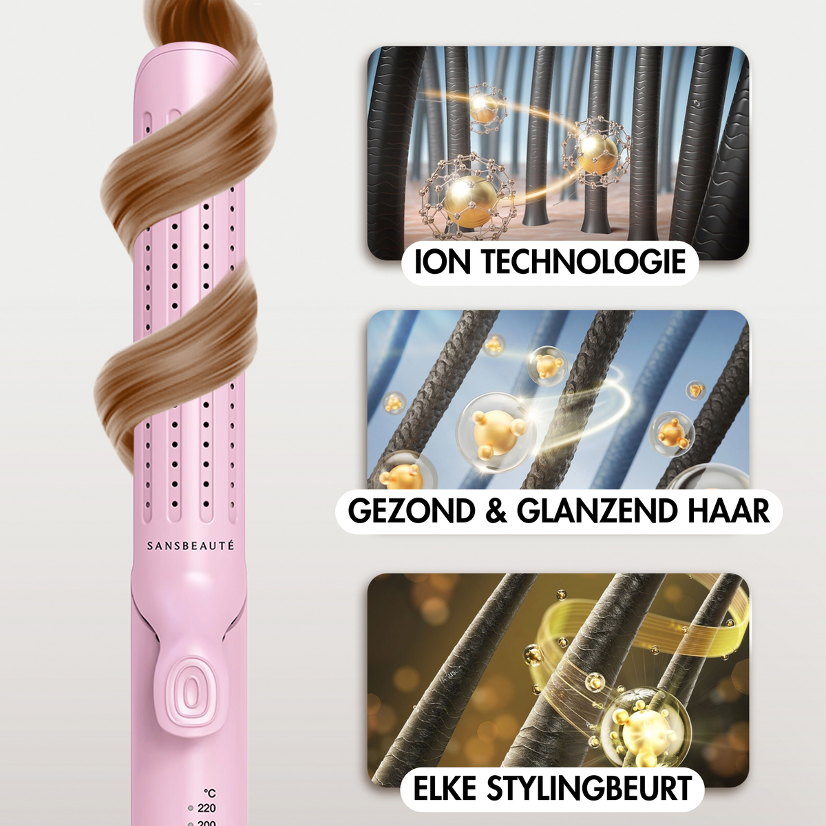 SANSBEAUTÉ® 2-IN-1-GLÄTTER-LUFTSTROM