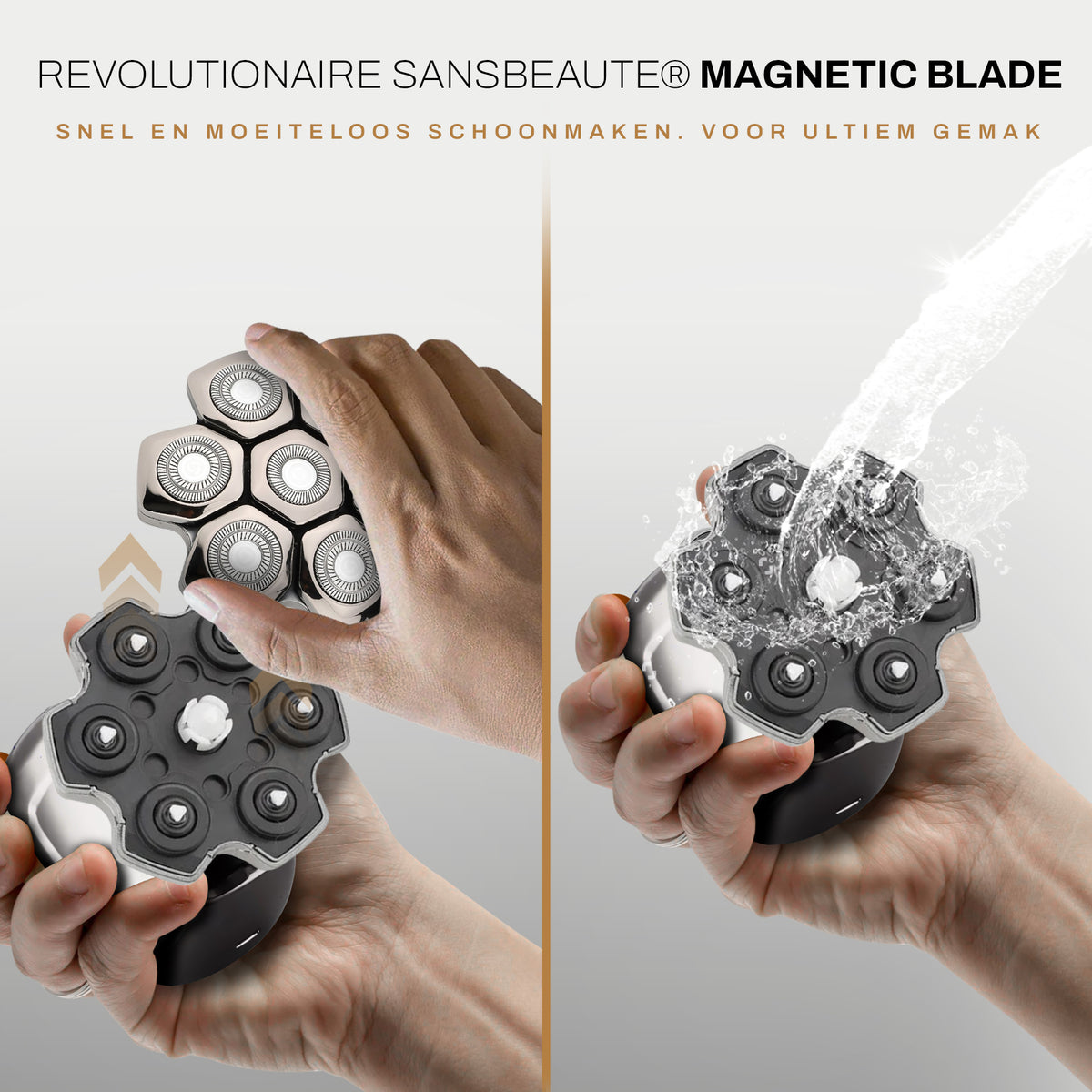 SANSBEAUTÉ® HOOFDSCHEERAPPARAAT + EXTRA SCHEERKOP | PRO MAGNETIC