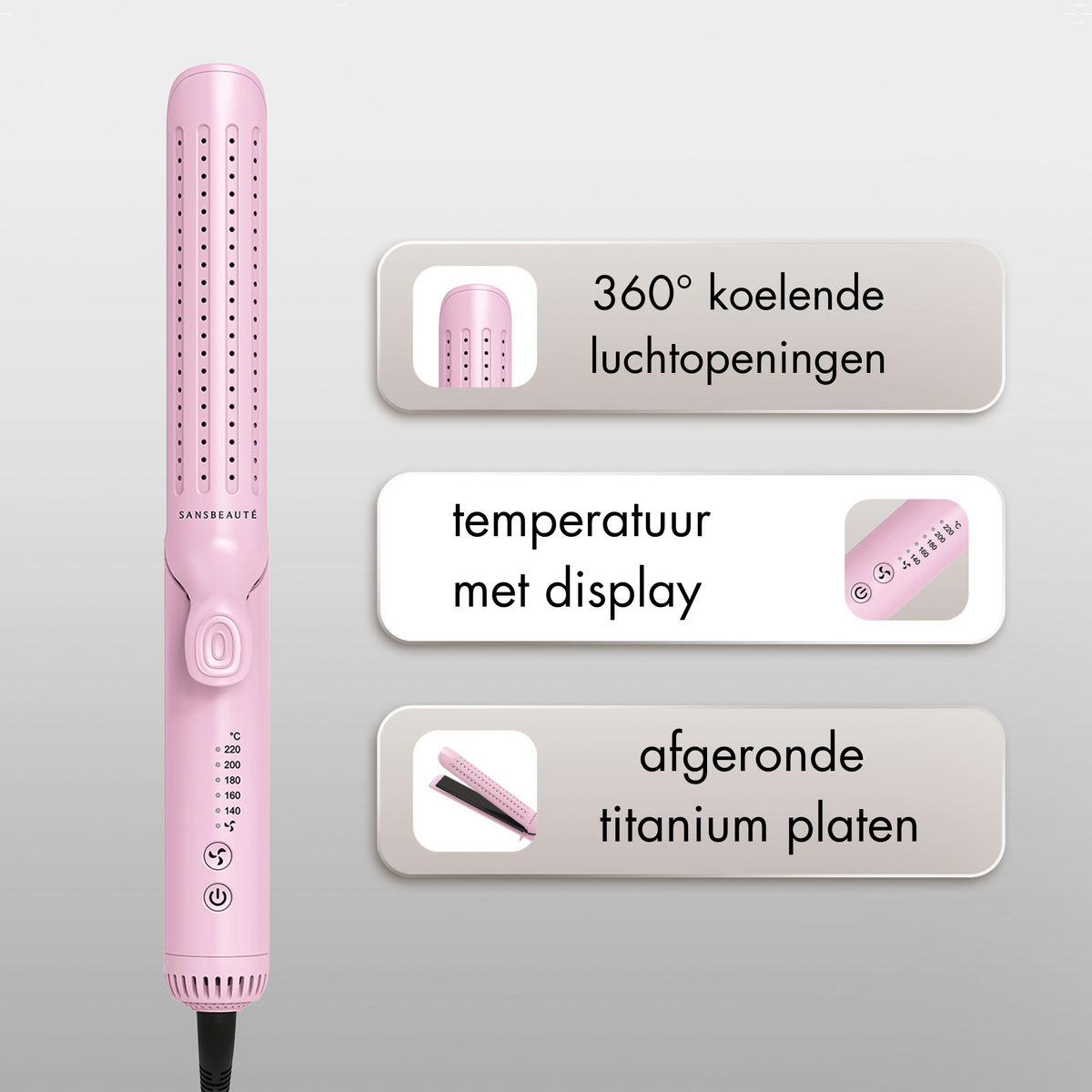 SANSBEAUTÉ® 2-IN-1-GLÄTTER-LUFTSTROM